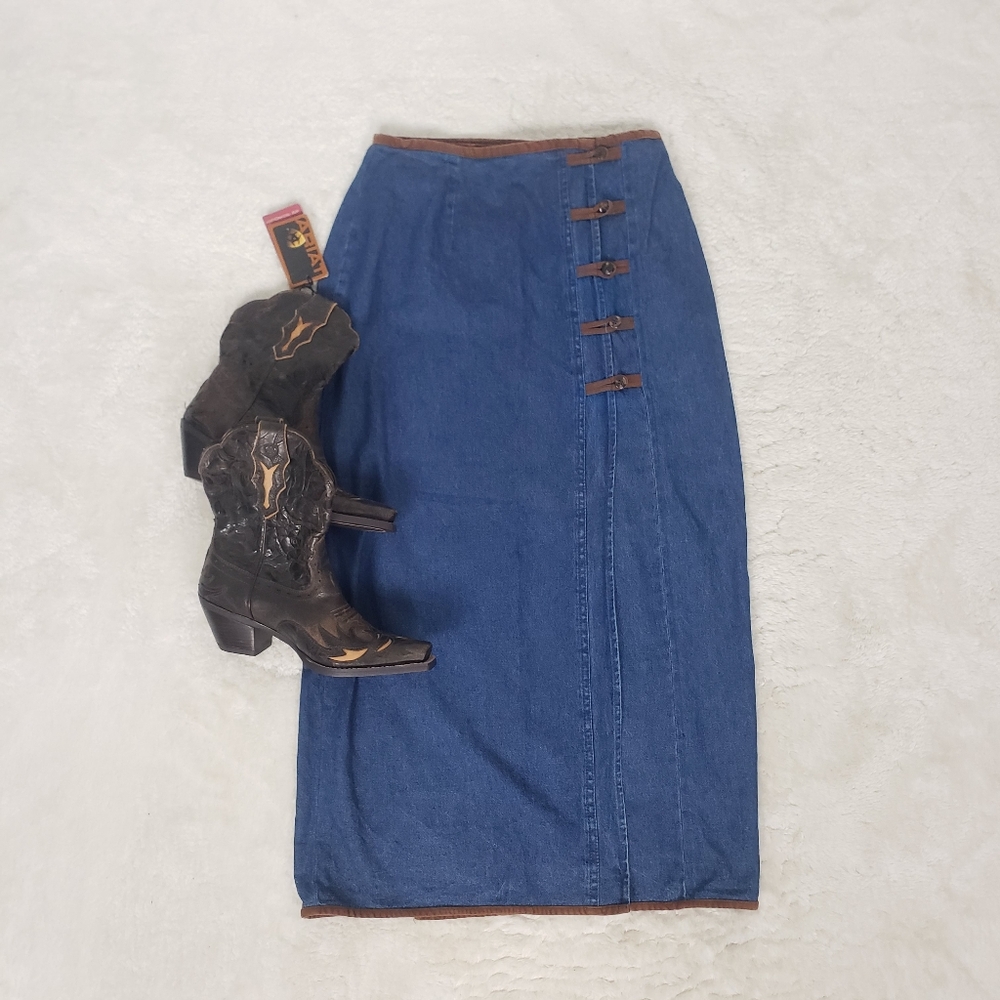 Unique SUN RIVER CLOTHING CO Denim Skirt